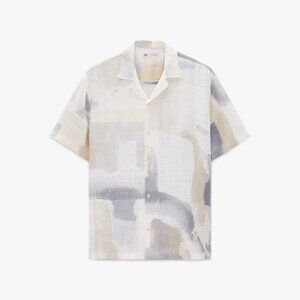 ZARA WATERCOLOUR PRINT SHIRT MULTICOLOR SIZE M  | 5630/178/802